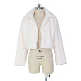 EVE Loose Faux Fur Cardigan Fleece Jacket ZSD-0154