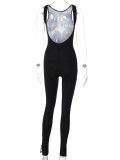 EVE Sleeveless Print Slim Jumpsuit BLG-P3312232A