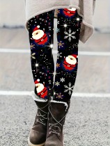 EVE Christmas Santa Claus Print Fashion Pants DAI-130