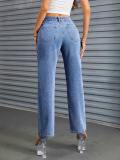 EVE Star Print Fashion Straight Jeans GKNF-TS-7244