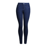 EVE Plus Size Fashion Slim Pencil Jeans GKNF-TS-061