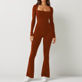 EVE Square Neck Slim Casual Sport Jumpsuit ME-8470