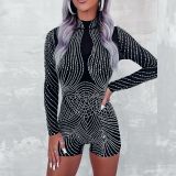 EVE Hot Drill See Through Romper NY-2923