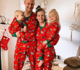EVE Christmas Printed Parent-Child Long Sleeve Pajama Set GSGS-0527#