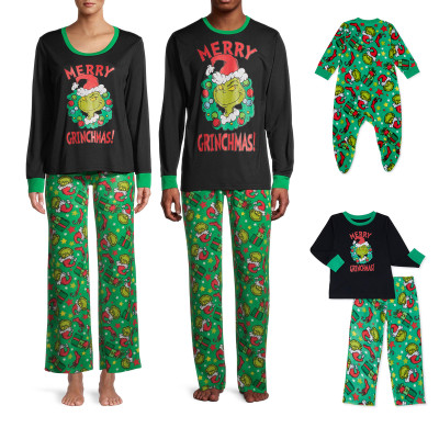 EVE Christmas Parent-Child Cartoon Printed Pajama Set YLDF-210820