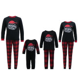 EVE Round Neck Plaid Printed Christmas Parent-child Pajama Suit YLDF-935