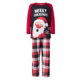 EVE Christmas Snowman Letter Print Homewear Pajama Set YLDF-2292