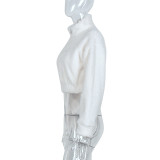 EVE Long Sleeve Warm Plush Zipper Sweatshirt GNZD-8030DN
