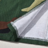 EVE Camouflage Print Split Skirt GNZD-9187DD