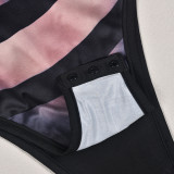 EVE Sexy Print Sleeveless Bodysuit GNZD-9616TD