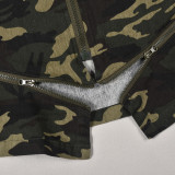 EVE Camouflage Zipper Long Sleeve Stand Up Jacket GNZD-9527TD