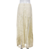 EVE Fashion Hollow Out Tassel Long Skirt GNZD-9378SD
