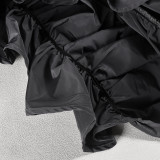 EVE Pleated Irregular Loose Half Skirt GNZD-41048SG