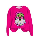 EVE Colorful Christmas Print Round Sweatshirt GXJL-00008