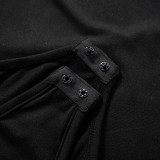 EVE Single Shoulder Long Sleeve Backless Bodysuit GSZM-Y22BS533