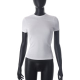 EVE Short Sleeve Sim Solid T Shirt GSZM-M23TP001