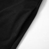 EVE Lapel Cotrast Color Halter Mini Dress GSZM-Y23DS336
