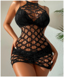 EVE Sexy Hollow Tight One Piece Mesh Erotic Lingerie GYDE-YD86