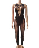 EVE Mesh See Through Lace Hollow Out Erotic Jumpsuit GYDE-YD750
