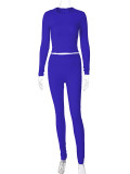 EVE Casual Slim Long Sleeve Pants Yoga 2 Piece Set BLG-S2B11073K