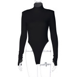 EVE Backless High Collar Bodysuit BLG-P093226A