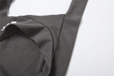 EVE Sexy Suspenders Hole Slim Long Dress XEF-38520
