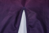 EVE Fashion Gradient Hollow Out Lace-Up Maxi Dress BLG-D3713394A