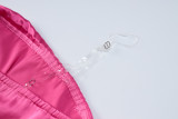 EVE Solid Color Sexy Backless Zipper Tube Tops Dress BLG-D3512742A