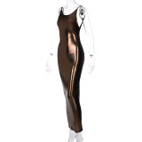 EVE Sexy Backless Sling Maxi Dress BLG-D0C4049K