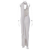 EVE Backless Split Irregular Slim Maxi Dress BLG-D3412439A