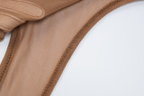 EVE Fashion Printed Mesh Sleeveless Bodysuit BLG-P3512774A