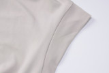 EVE Zipper Short Sleeve Solid Jumpsuit BLG-P3613081A