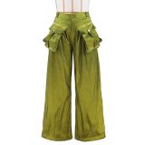 EVE Casual Removable Pockets Wide Leg Pants ZSD-0643