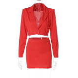 EVE Fashion Short Blazer And Skirt Two Piece Set BLG-S2810079K