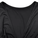 EVE Long Sleeve V Neck Pleated Maxi Dress BY-6796