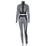 EVE Fashion Print Long Sleeve Pants Two Piece Set BLG-S3B14869K