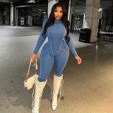 EVE Casual Sport Long Sleeve Tight Jumpsuit XEF-40201