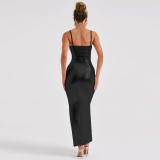 EVE Sexy Backless Slim Sling Maxi Dress BLG-D3A14387A
