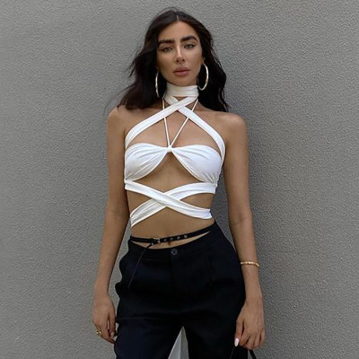 EVE Sexy Hollow Out Halter Tube Tops Top BLG-T1C7415K