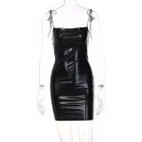 EVE Backless Tie Up Slim Mini Dress BLG-D1C7528A