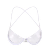 EVE Invisible Straps Plastic PU Bra Sexy Erotic Lingerie GYWU-728