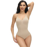 EVE Solid Color Sling Shaping Bodysuit GYWU-621044