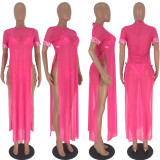 EVE Plus Size Mesh 3pcs Club Dress With Bra Set LDS-3109