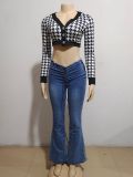 EVE Fashion Drawstring High Waist Jeans GAKF-A30906
