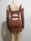 EVE Sexy Hollow Out Sling Mini Dress GAKF-A31216