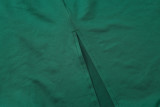 EVE Solid Color Slim Fit Hooded Split Dress BLG-D3A14662A