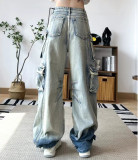 EVE Fashion Washed Gradient Casual Jeans GQLF-3211