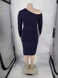 EVE Plus Size Fashion Slit Dress CQF-33222