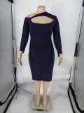 EVE Plus Size Fashion Slit Dress CQF-33222