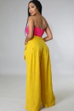 EVE Casual Fashion High Waist Tie Wide Leg Pants LSL-0017